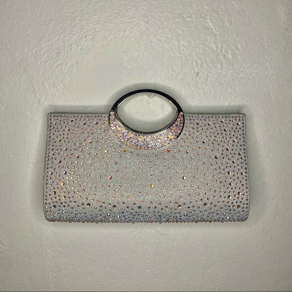 90s Rhinestoned Clutch/ Handbag